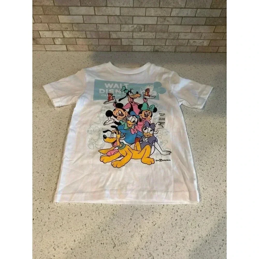 Nwt Walt Disney World Shirt  White ‎ Mickey Mouse & Friends Parks Cartoon 118